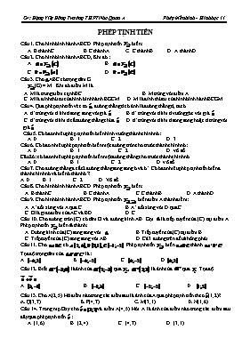 Phép biến hình - Hình học 11
